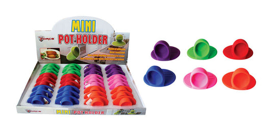 Max Force 2 in. W x 3 in. L Assorted Colors Silicone Mini Pot Holder (Pack of 36)