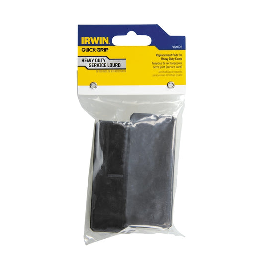 Irwin Quick-Grip Plastic Replacement Pads Black 2 pc
