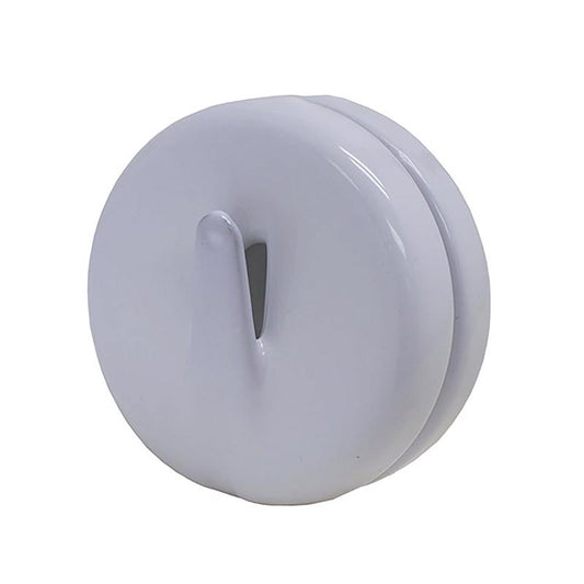 Dyno White Plastic 2-1/2 Dia. in. Magnetic Wreath Hanger 4 lbs. Capacity