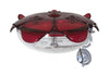 Droll Yankees Ruby Sipper Hummingbird 5 oz. Polycarbonate Window Mount Nectar Feeder 3 ports (Pack of 6)