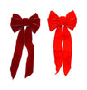 Holiday Trims Christmas Bow Assortment Bow Red & Burgundy Velvet 10 inch 1 pk (Pack of 12)