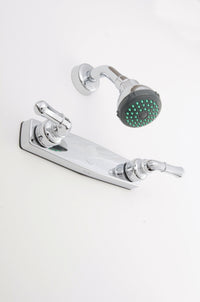 Shower Valve 8� Non-Metallic Only W/Teapot Handles&Upgraded Shower Head Chrome