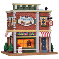 Lemax Porcelain Village Building O'Connors Billiards