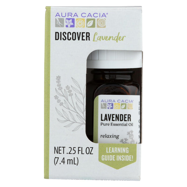 Aura Cacia - Discover Essential Oil - Lavanda - Caja de 3 - 0,25 fl oz. (Paquete de 3)