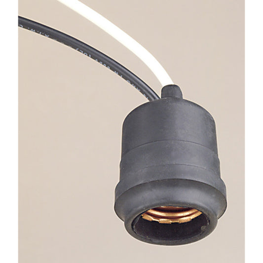 Leviton Plastic Lamp Socket 1 pk