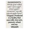 Nature's Path Hot Oatmeal - Apple Cinnamon - Case of 6 - 14 oz.