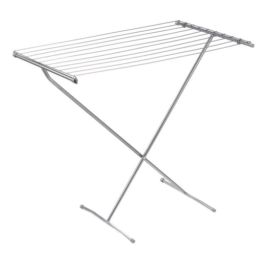 Polder 32 in. H X 32 in. W X 23 in. D Steel Collapsible Clothes Drying Rack