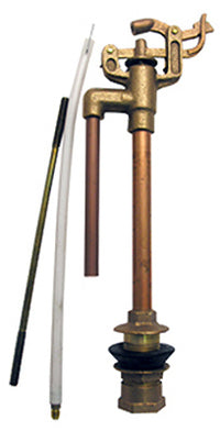 Toilet Ballcock, Brass, 9-In.