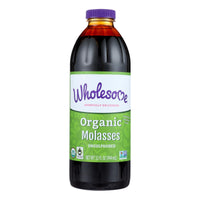 Wholesome Sweeteners Organic Molasses - Liquid Sweetener - Case of 12 - 32 oz.