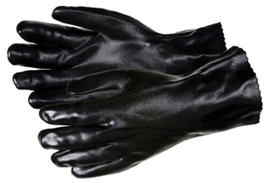 MCR Safety  Unisex  PVC  Dipped  Work Gloves  Black  L