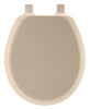 Bemis Round Beige Molded Wood Toilet Seat