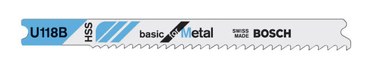 Bosch Jigsaw Blade U-Shank Metal 1/8 ", 2-1/2 ", 3-1/8 " Overall Length 14 Tpi