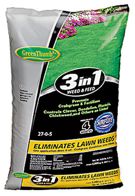 3-In-1 Weed & Feed/Crabgrass Preventer, 5,000-Sq. Ft. Coverage