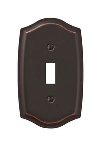 Amerelle  Sonoma  Aged Bronze  1 gang Stamped Steel  Toggle  Wall Plate  1 pk