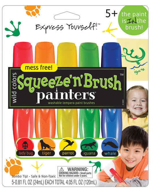 Elmers/Xacto E112 Wild Colors Squeeze N Brush Painters Paint Brushes