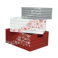Decoris Assorted Crate Christmas Decor 5 in. (Pack of 3)