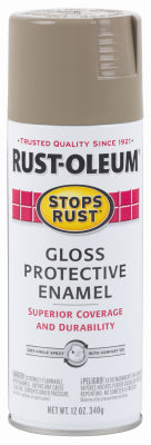Rust-Oleum Stops Rust Gloss Cambridge Stone Spray Paint 12 oz. (Pack of 6)