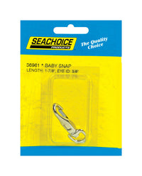Seachoice  Chrome-Plated  Brass  1-7/8 in. L Baby Snap Swivel Eye  1 pk