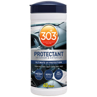 303  Plastic/Vinyl  Protectant  Wipe  40 pk