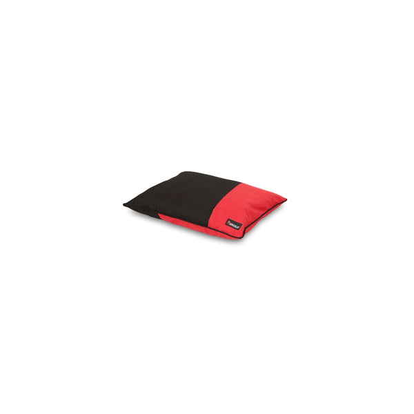 Cama para mascotas Aspen Pet de gamuza sintética roja y negra de 6,00 pulgadas de alto x 36,00 pulgadas de ancho x 27,00 pulgadas de largo