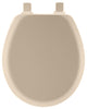 Bemis Round Beige Molded Wood Toilet Seat