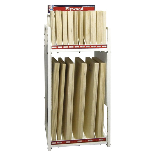 Midwest Products 41 in. H X 16 in. W X 17.5 in. L White Plywood Display Rack Metal