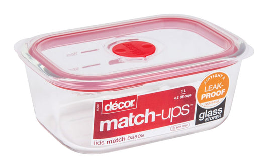 Decor Match-Ups 4.2 cups Clear Food Storage Container 1 pk