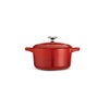 24 oz Enameled Cast-Iron Series 1000 Covered Mini Cocotte - Gradated Red