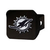 NFL - Miami Dolphins  Black Metal Hitch Cover