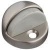 National Hardware Solid Brass w/Rubber Stop Satin Nickel Door Stop Mounts to floor (Pack of 5).