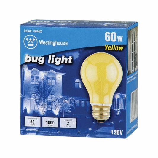 Westinghouse Bug Light 60 watts A19 A-Line Incandescent Bulb E26