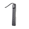 Woods 4 ft. L 7 outlets Power Strip Black
