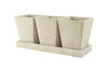 Syndicate Home & Garden Urban Earth 4-3/4 in. H x 2-3/4 in. W Cement Garden Planter Stone (Pack of 2)
