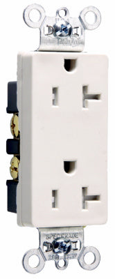 Decorator Outlet, Heavy-Duty, Almond, 20-Amp