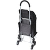 dbest Products  Trolley Dolly  38 in. H x 18 in. W x 16 in. L Black  Collapsible Stair Climbing Shopping Cart