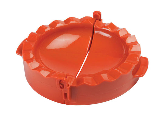 Pizzacraft  3.9 in. W x 6.5 in. L Red  Plastic  Calzone Press