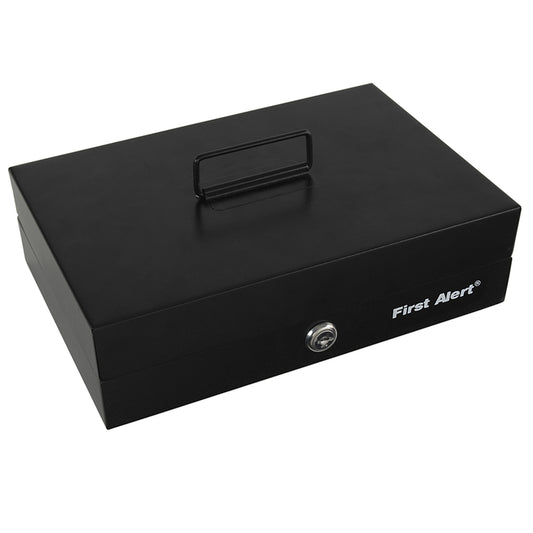 First Alert 3026F Black Cash Box With Money Tray (Pack of 3)