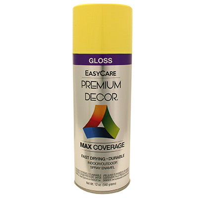 Premium Decor Spray Paint, Daffodil Gloss, 12-oz.