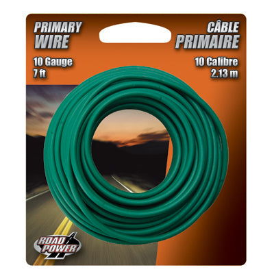 Cable Prim de calibre 10 verde de 7 pies