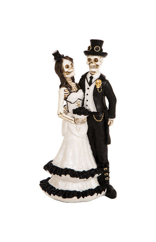 Celebrations Skeleton Bride And Groom Lighted Tabletop Decoration 12.9 in. H x 4.21 in. W 1 pk (Pack of 4)