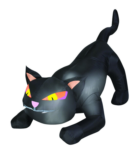 Gemmy LED Prelit Black Cat Inflatable