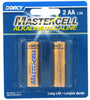 Dorcy Mastercell AA Alkaline Batteries 2 pk Carded