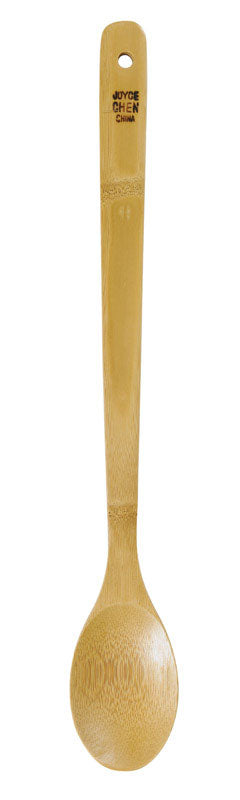 Joyce Chen Natural Burnished Bamboo Spoon 15 L in.