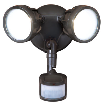 All-Pro Motion-Sensing Hardwired LED Bronze Security Light
