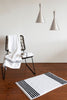 Livim Natural Home 1700 GSM Cotton White/Gray Colored Lines Soft Touch Bath Rugs 20 x 31.5 x 0.4 in.