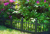 Estate Series Wrought-Iron Style Border Fencing – 10 Feet - Black