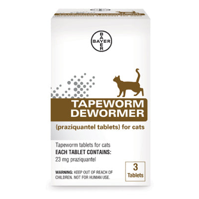 Para gatos, 3 comprimidos de prazquantel