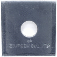 Bearing Plate, 3 Gauge, 3 x 3-In., 3/4-In. Bolt Diameter (Pack of 80)