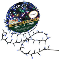 1500l Twinkling Rice Light Reel - Gr/Frozen (Blue & Pure White)
