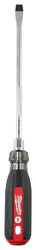 Milwaukee  3/8 in.  x 8 in. L Slotted  Cushion Grip  Screwdriver  1 pc.